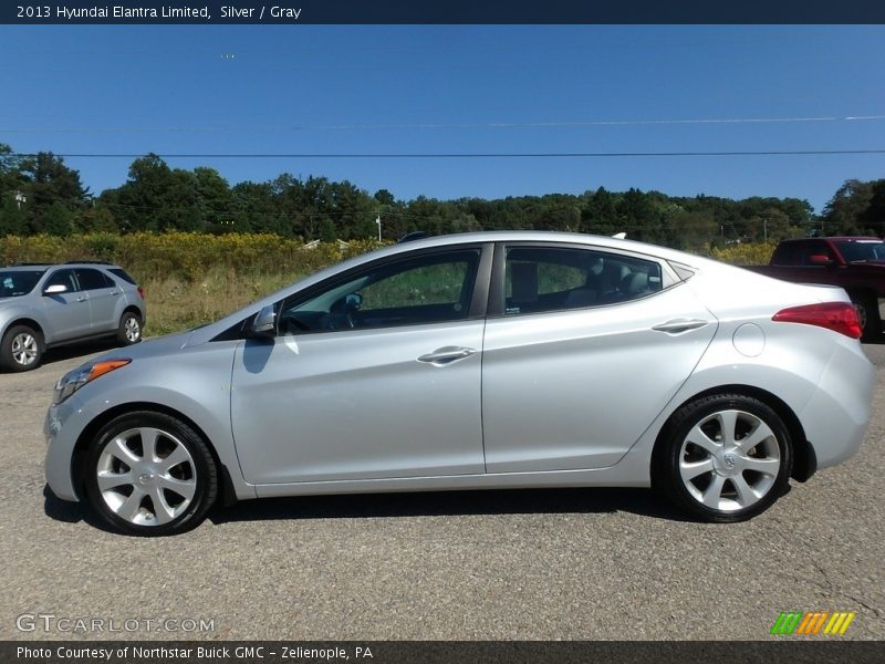 Silver / Gray 2013 Hyundai Elantra Limited
