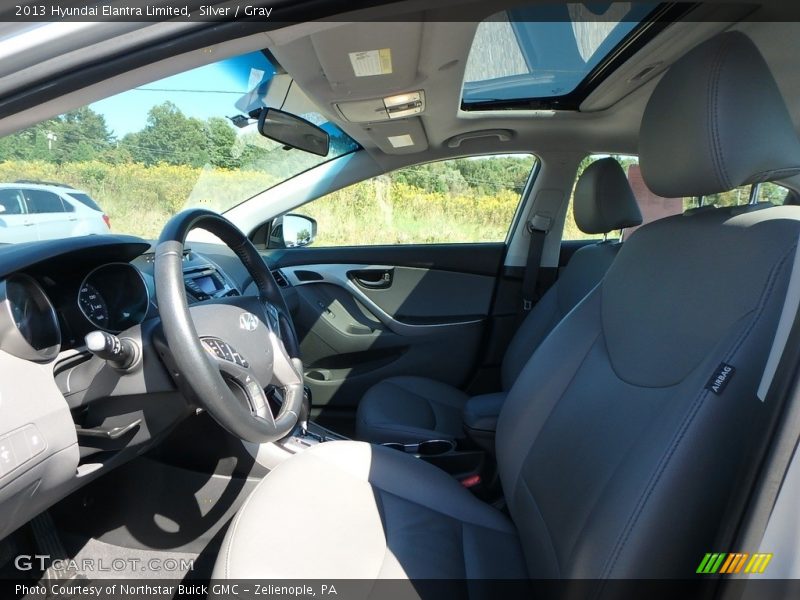 Silver / Gray 2013 Hyundai Elantra Limited