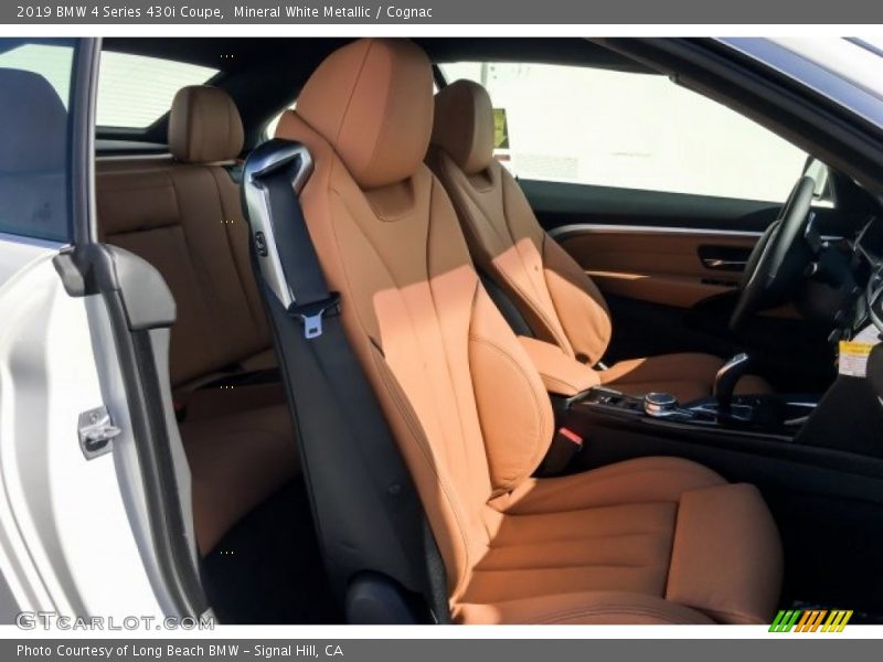 Mineral White Metallic / Cognac 2019 BMW 4 Series 430i Coupe