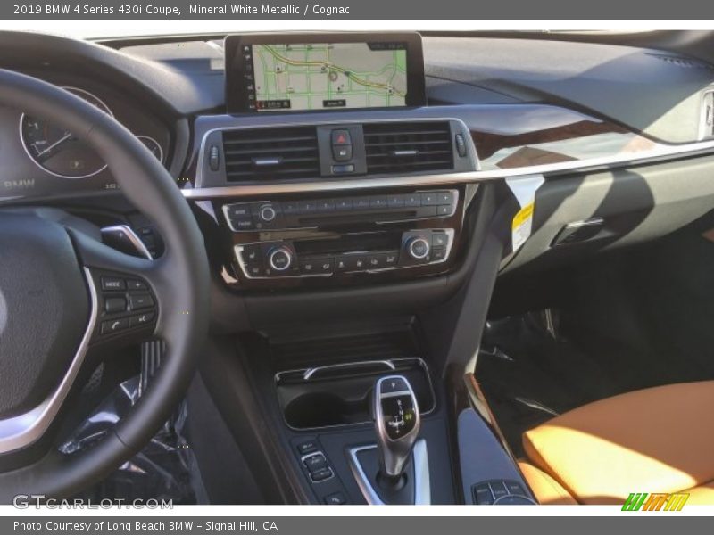 Mineral White Metallic / Cognac 2019 BMW 4 Series 430i Coupe