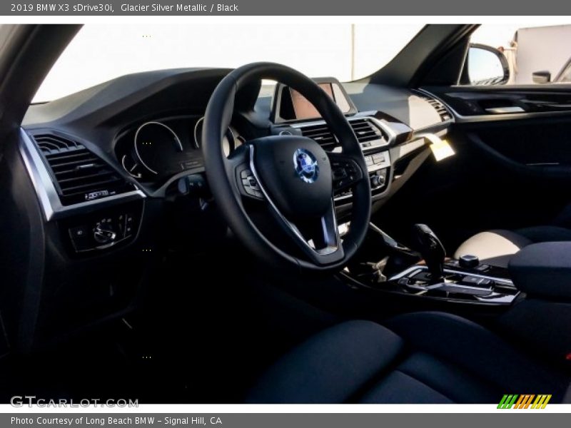 Glacier Silver Metallic / Black 2019 BMW X3 sDrive30i