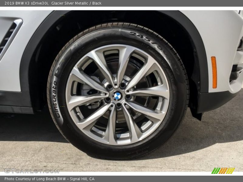 Glacier Silver Metallic / Black 2019 BMW X3 sDrive30i