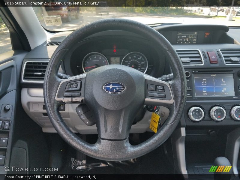 Dark Gray Metallic / Gray 2016 Subaru Forester 2.5i