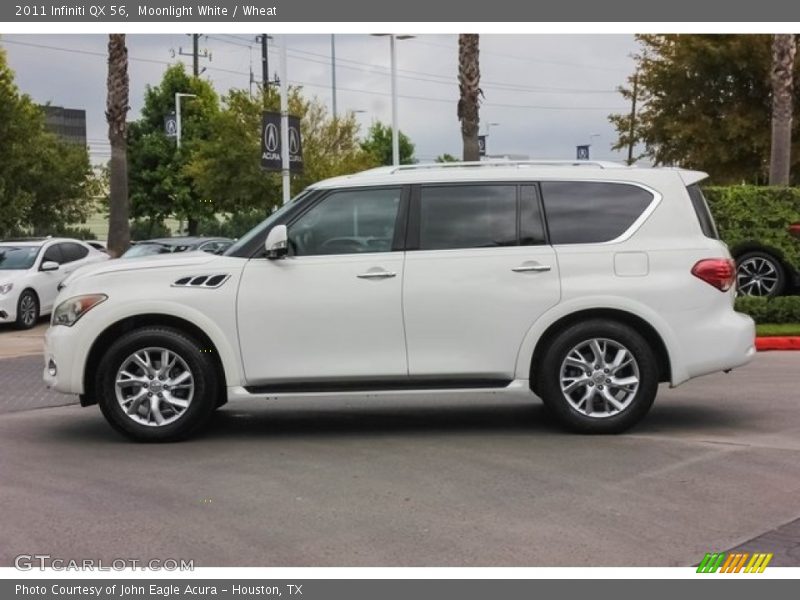Moonlight White / Wheat 2011 Infiniti QX 56