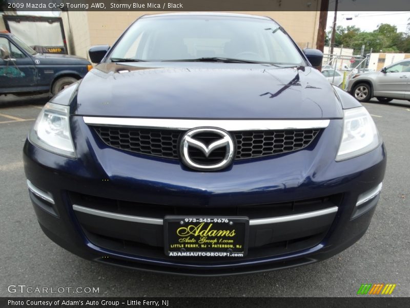Stormy Blue Mica / Black 2009 Mazda CX-9 Touring AWD