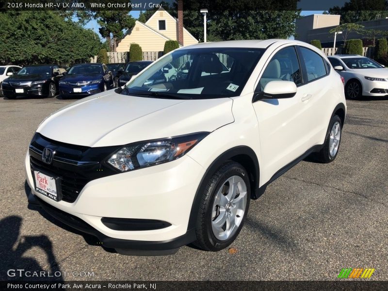 White Orchid Pearl / Gray 2016 Honda HR-V LX AWD
