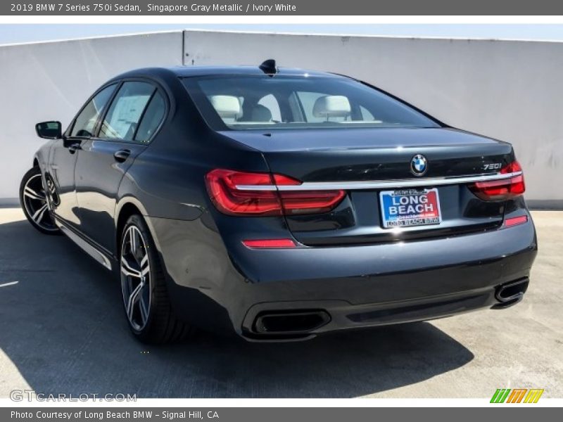 Singapore Gray Metallic / Ivory White 2019 BMW 7 Series 750i Sedan