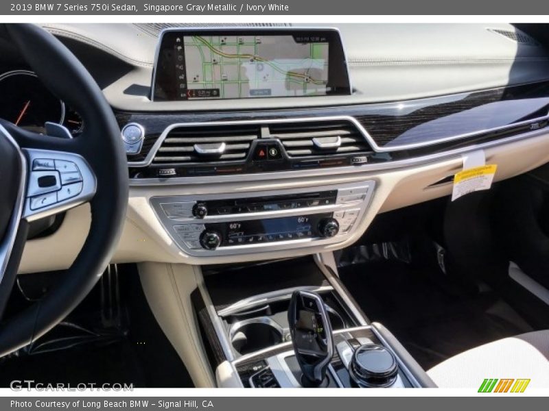 Singapore Gray Metallic / Ivory White 2019 BMW 7 Series 750i Sedan