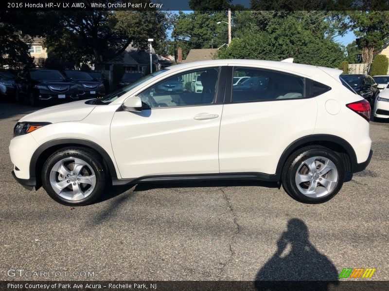 White Orchid Pearl / Gray 2016 Honda HR-V LX AWD