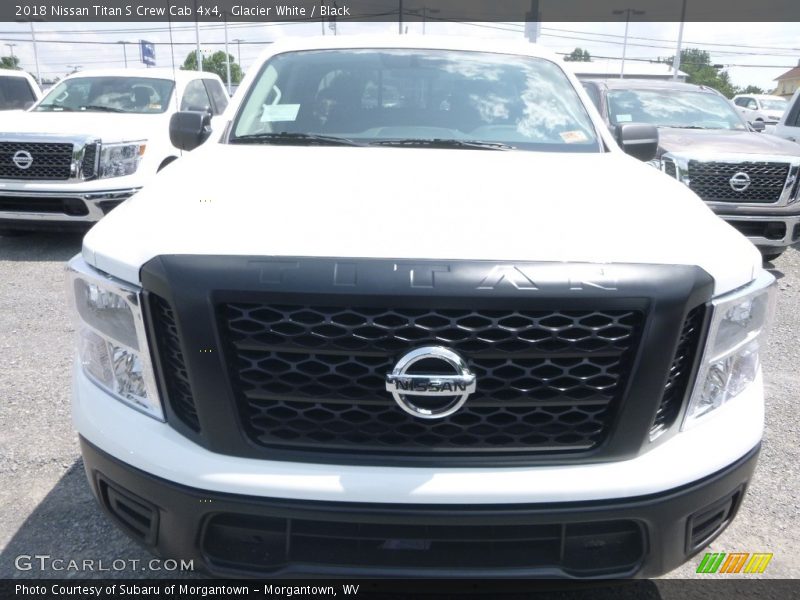 Glacier White / Black 2018 Nissan Titan S Crew Cab 4x4