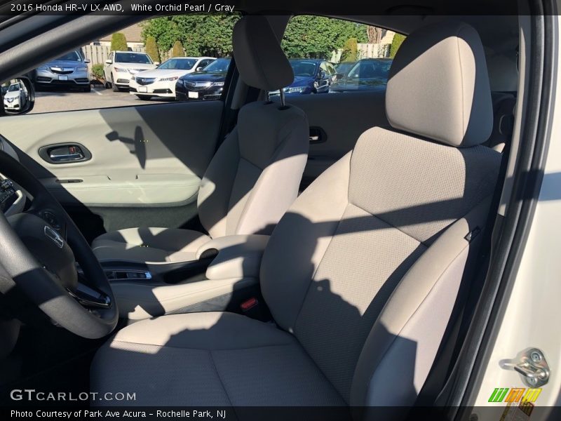 White Orchid Pearl / Gray 2016 Honda HR-V LX AWD