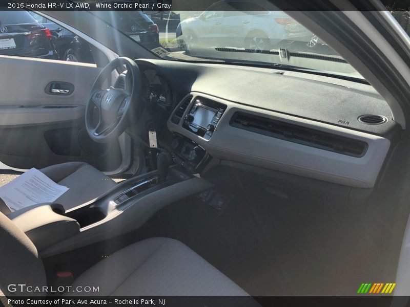 White Orchid Pearl / Gray 2016 Honda HR-V LX AWD