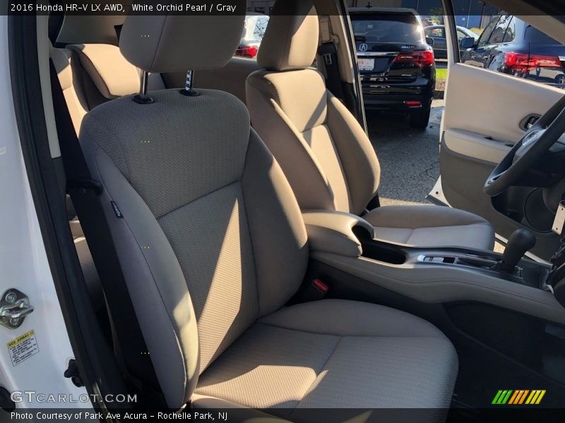 White Orchid Pearl / Gray 2016 Honda HR-V LX AWD