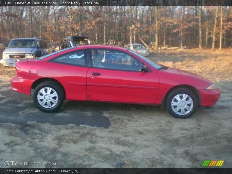 Bright Red / Dark Gray 1996 Chevrolet Cavalier Coupe