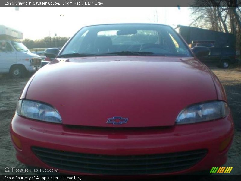 Bright Red / Dark Gray 1996 Chevrolet Cavalier Coupe