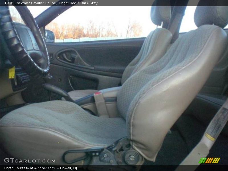 Bright Red / Dark Gray 1996 Chevrolet Cavalier Coupe