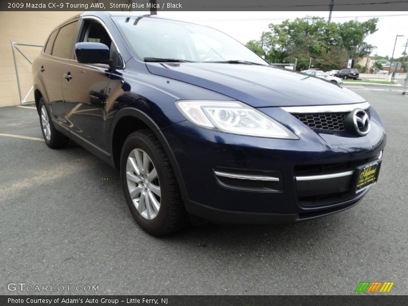 Stormy Blue Mica / Black 2009 Mazda CX-9 Touring AWD