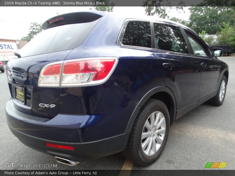 Stormy Blue Mica / Black 2009 Mazda CX-9 Touring AWD