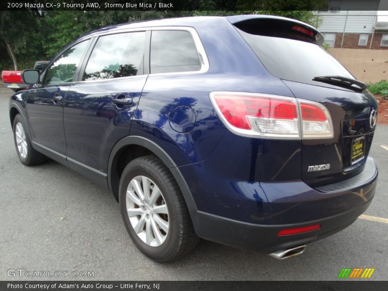 Stormy Blue Mica / Black 2009 Mazda CX-9 Touring AWD