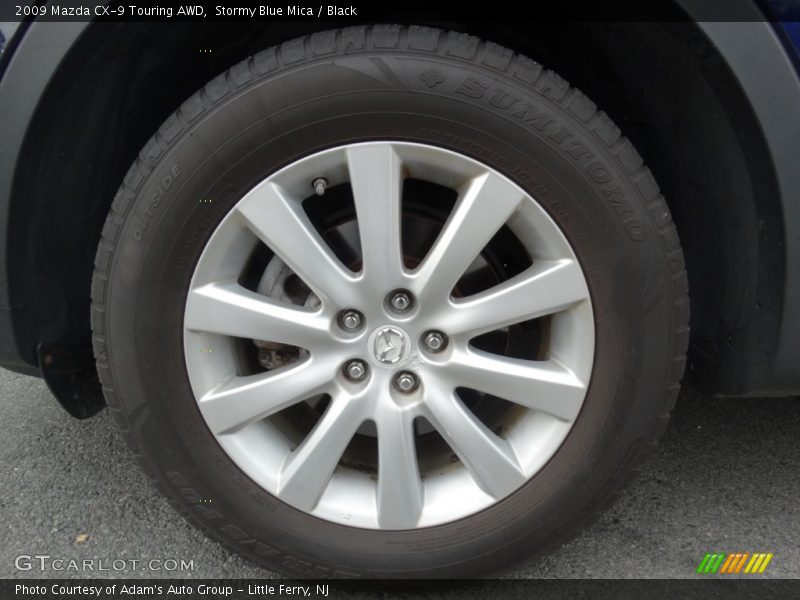 Stormy Blue Mica / Black 2009 Mazda CX-9 Touring AWD