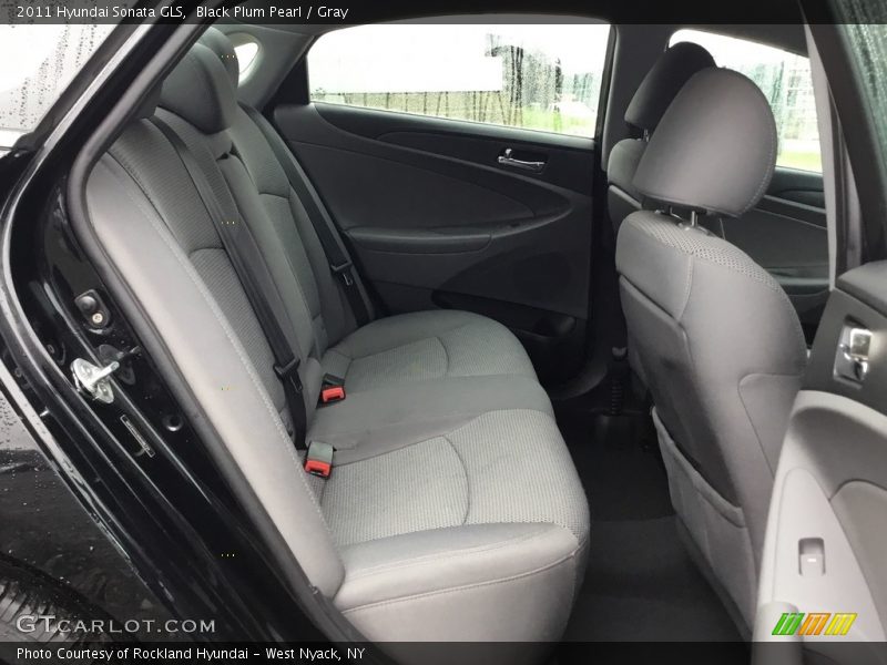 Black Plum Pearl / Gray 2011 Hyundai Sonata GLS
