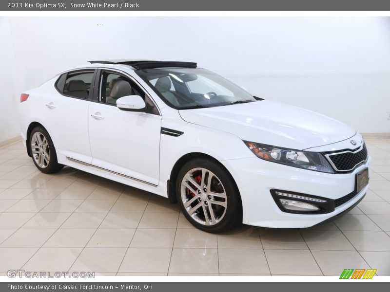 Snow White Pearl / Black 2013 Kia Optima SX