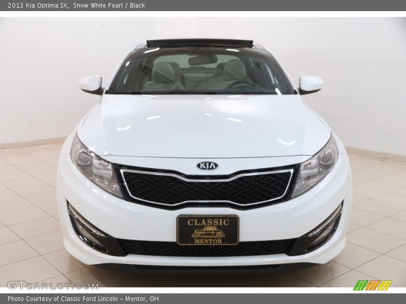 Snow White Pearl / Black 2013 Kia Optima SX