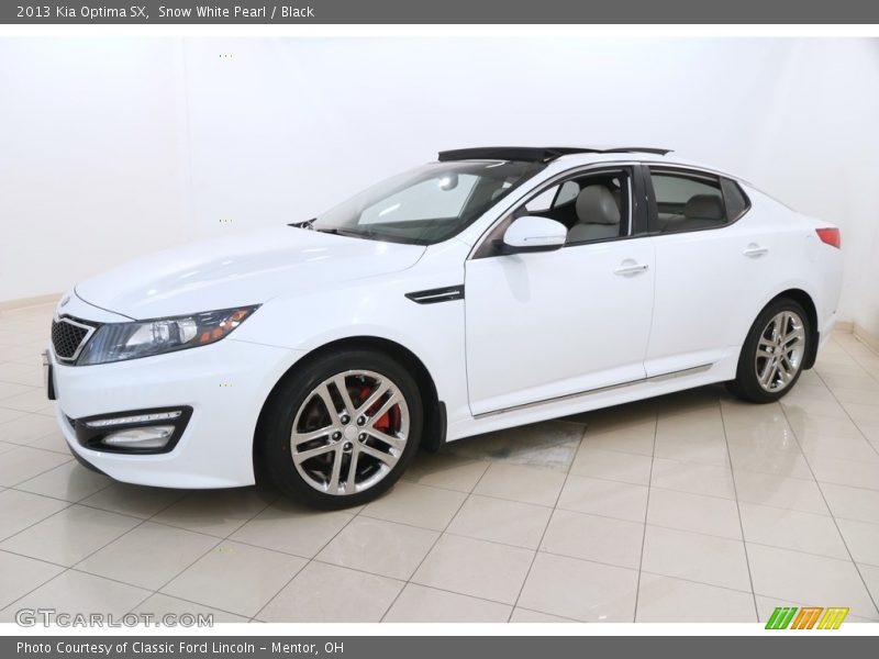 Snow White Pearl / Black 2013 Kia Optima SX
