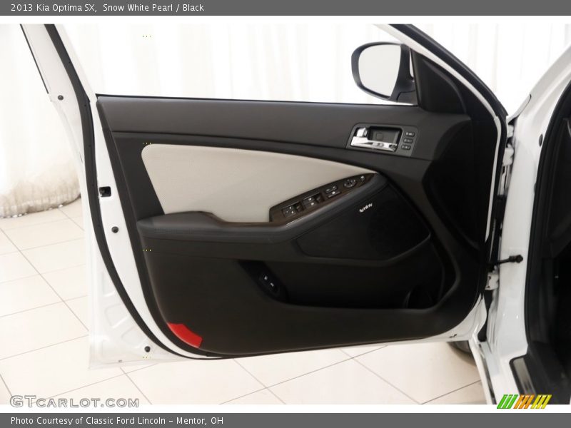 Snow White Pearl / Black 2013 Kia Optima SX