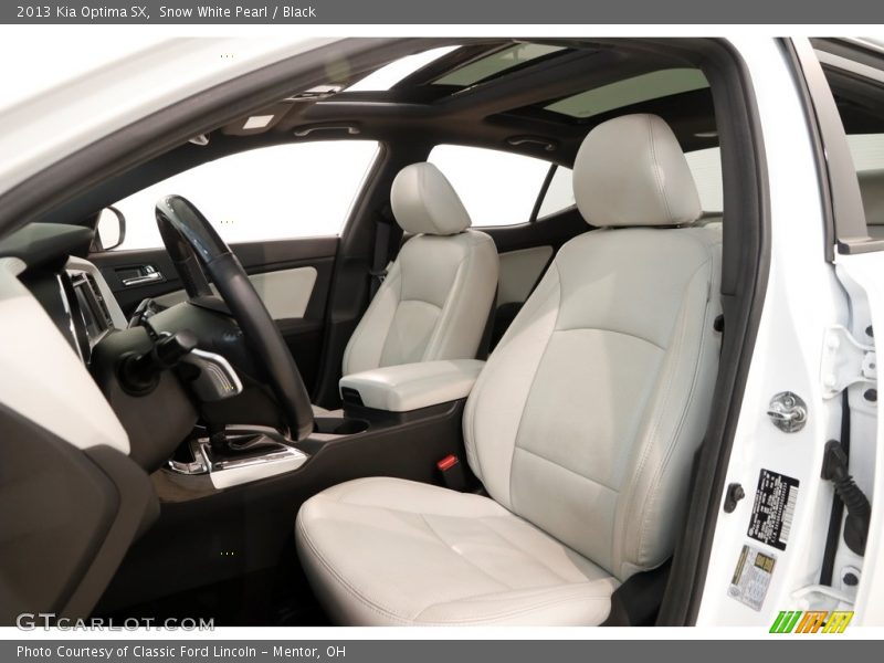 Snow White Pearl / Black 2013 Kia Optima SX