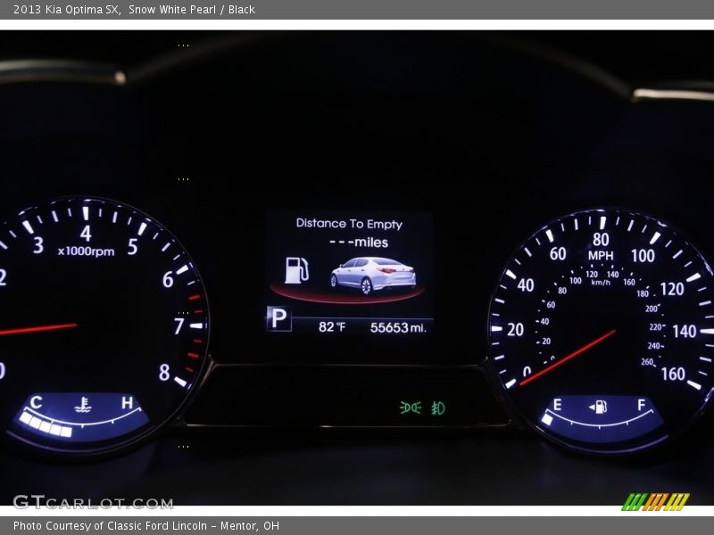 Snow White Pearl / Black 2013 Kia Optima SX