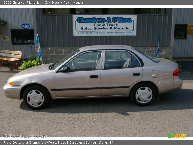 Light Gold Metallic / Light Neutral 2000 Chevrolet Prizm