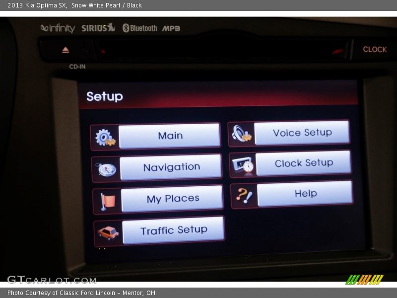 Snow White Pearl / Black 2013 Kia Optima SX