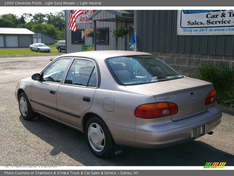 Light Gold Metallic / Light Neutral 2000 Chevrolet Prizm