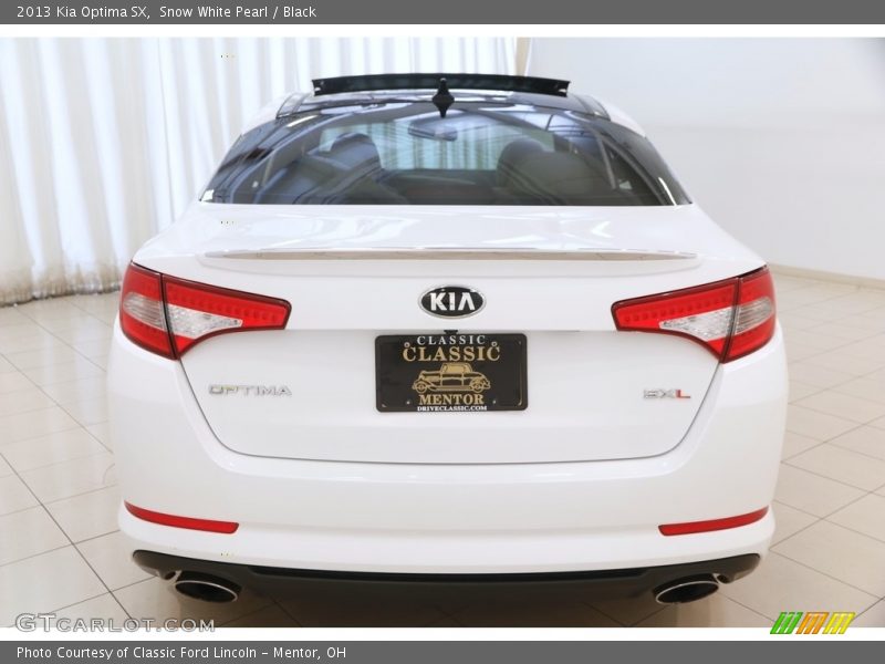 Snow White Pearl / Black 2013 Kia Optima SX