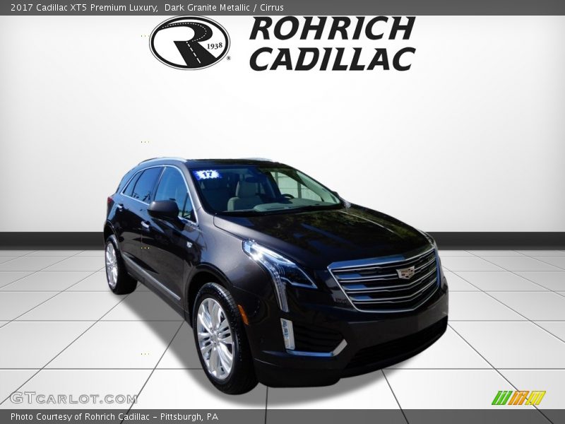 Dark Granite Metallic / Cirrus 2017 Cadillac XT5 Premium Luxury