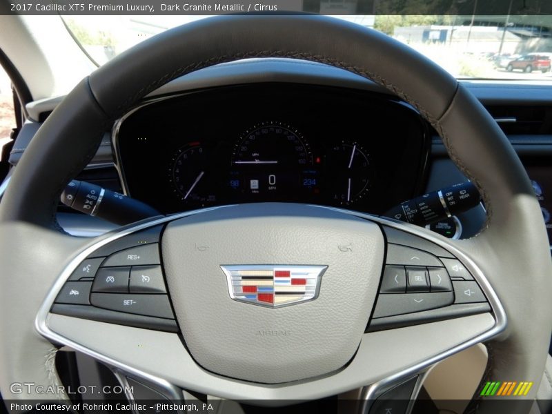 Dark Granite Metallic / Cirrus 2017 Cadillac XT5 Premium Luxury