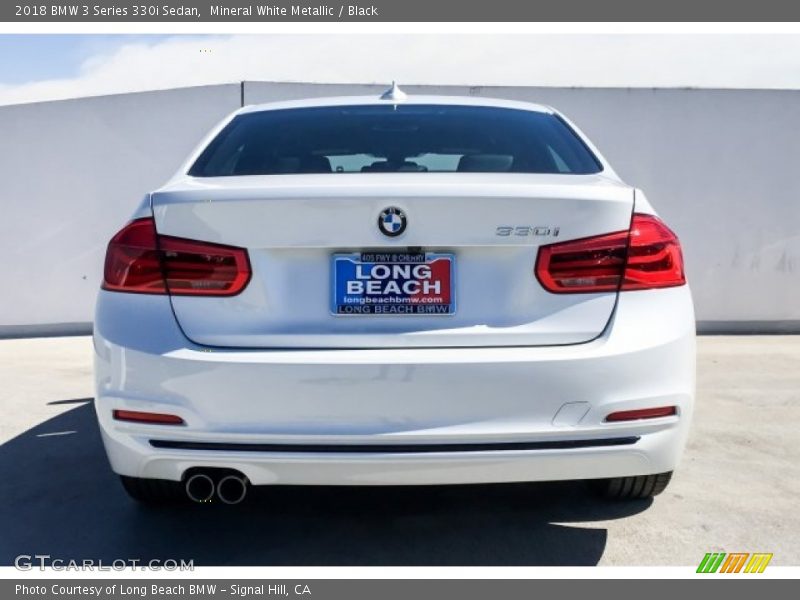 Mineral White Metallic / Black 2018 BMW 3 Series 330i Sedan