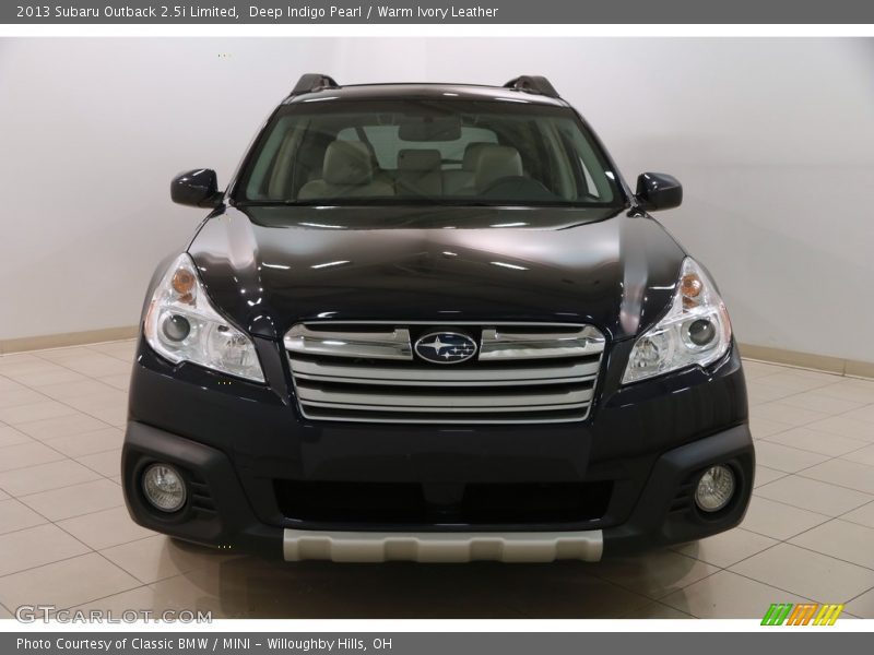 Deep Indigo Pearl / Warm Ivory Leather 2013 Subaru Outback 2.5i Limited