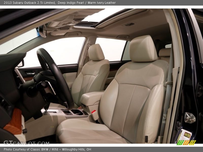 Deep Indigo Pearl / Warm Ivory Leather 2013 Subaru Outback 2.5i Limited