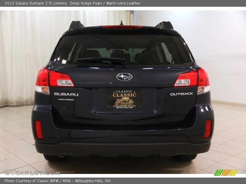 Deep Indigo Pearl / Warm Ivory Leather 2013 Subaru Outback 2.5i Limited