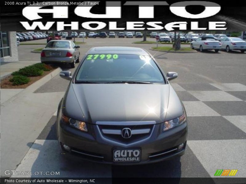 Carbon Bronze Metallic / Taupe 2008 Acura TL 3.2