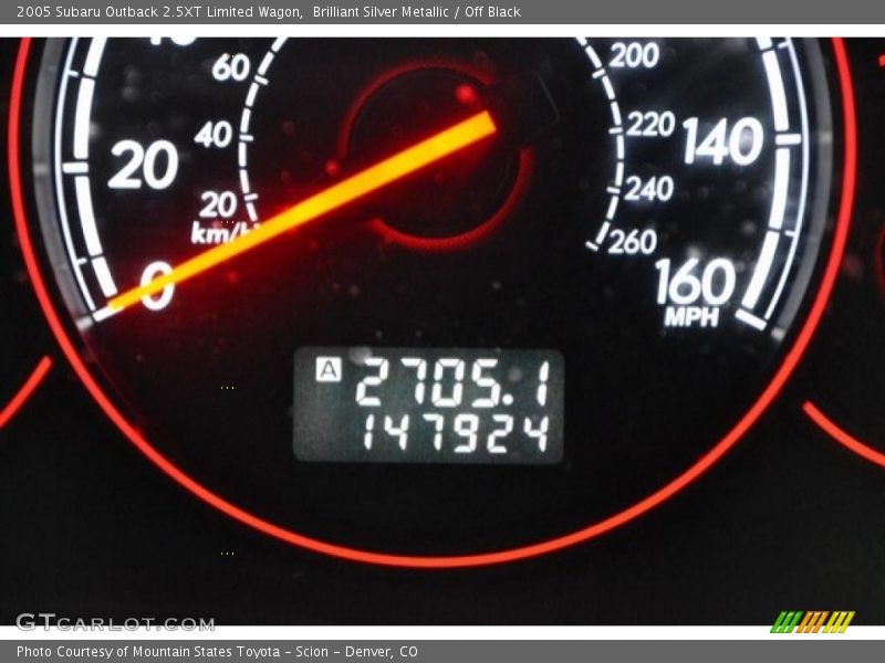 Brilliant Silver Metallic / Off Black 2005 Subaru Outback 2.5XT Limited Wagon