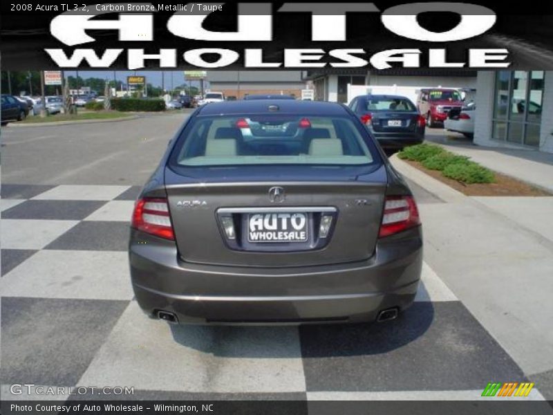 Carbon Bronze Metallic / Taupe 2008 Acura TL 3.2