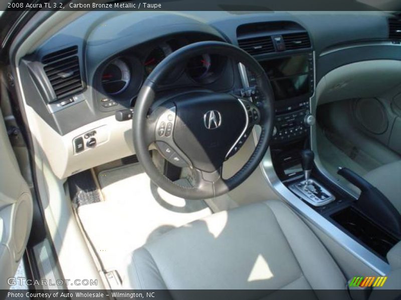 Carbon Bronze Metallic / Taupe 2008 Acura TL 3.2