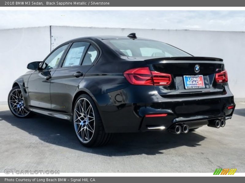 Black Sapphire Metallic / Silverstone 2018 BMW M3 Sedan