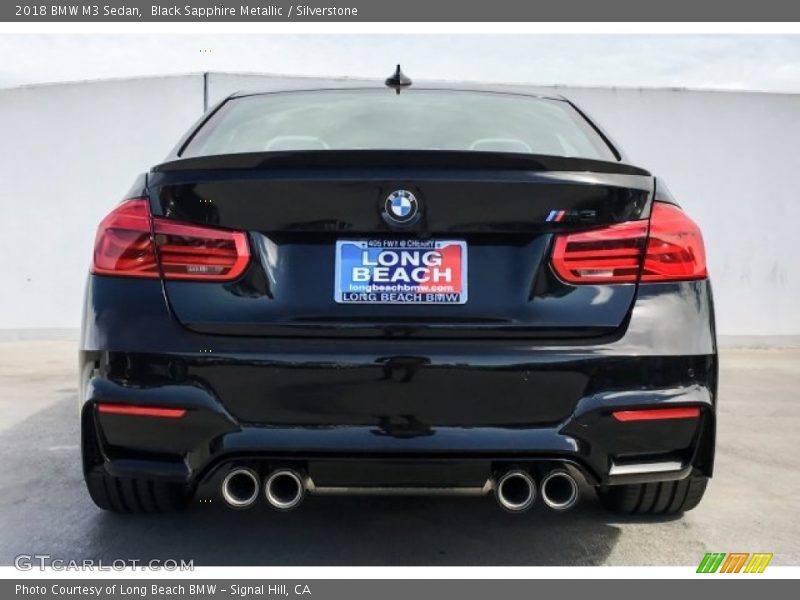 Black Sapphire Metallic / Silverstone 2018 BMW M3 Sedan