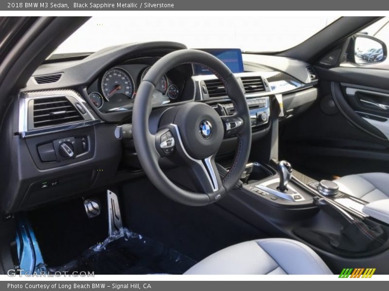 Black Sapphire Metallic / Silverstone 2018 BMW M3 Sedan