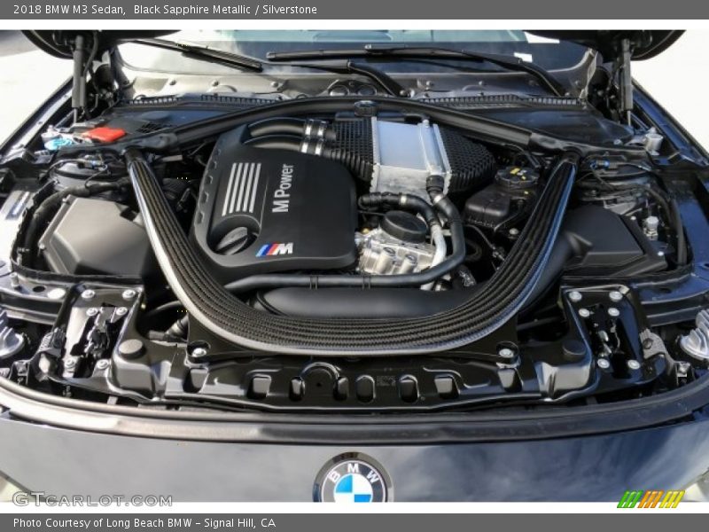 Black Sapphire Metallic / Silverstone 2018 BMW M3 Sedan