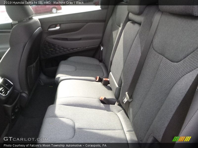 Machine Gray / Black 2019 Hyundai Santa Fe SEL AWD